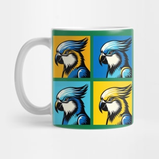 Pop Blue-Crowned Parakeet Art - Cool Birds Mug